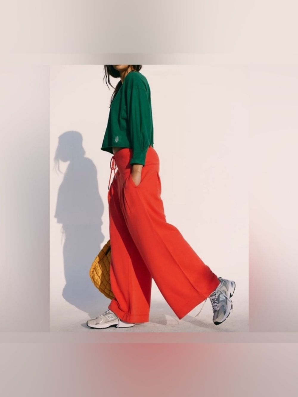 NWT Free People FP Movement Studio Siren Pants - Lava red - Small - Picture 2 of 8